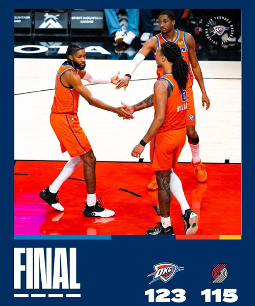 12月01日 NBA常规赛 雷霆vs开拓者 全场录像及集锦