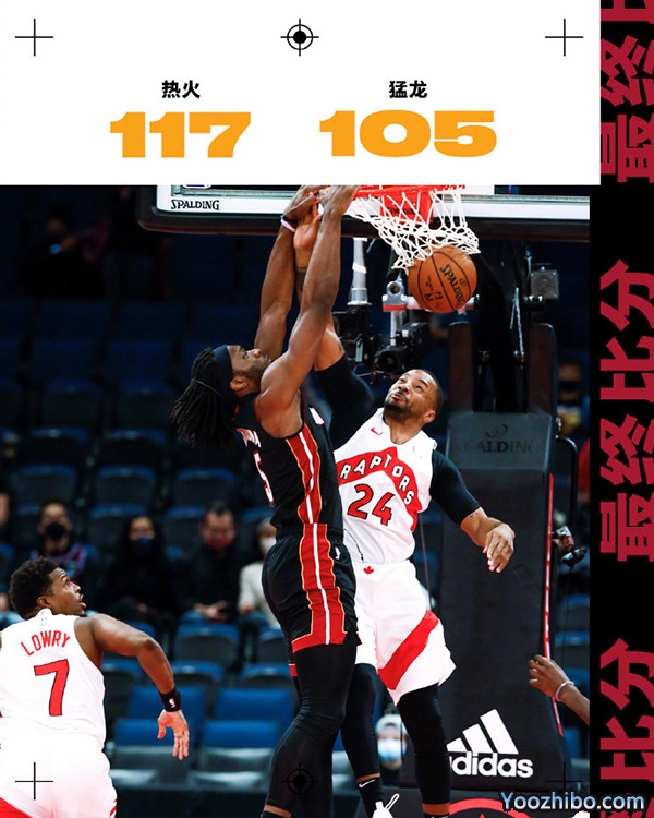 <a href=/lanq/heat/ target=_blank class=infotextkey>热火</a>以117-105击败了<a href=/lanq/raptors/ target=_blank class=infotextkey>猛龙</a>